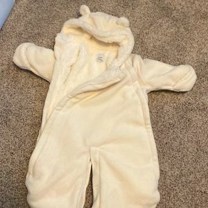 Baby Gap cream snowsuit